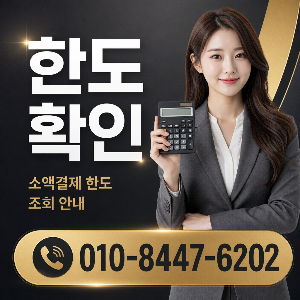 소액결제 한도 확인